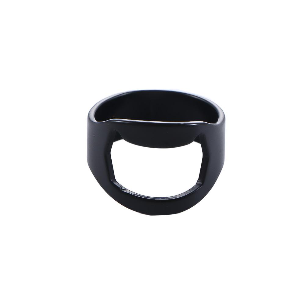 22 мм Нержавеющая сталь Аксессуары для дома Открывашка для крышек Кольцо на палец Открывашка для пивных бутылок Кухонные гаджеты Барные инструменты Открывашка для вина чёрный