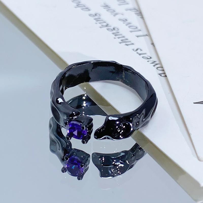 Винтажное кольцо-открывашка на Хэллоуин Паук Ворон - Модное Панк Кольцо для Женщин Adjustable Opening