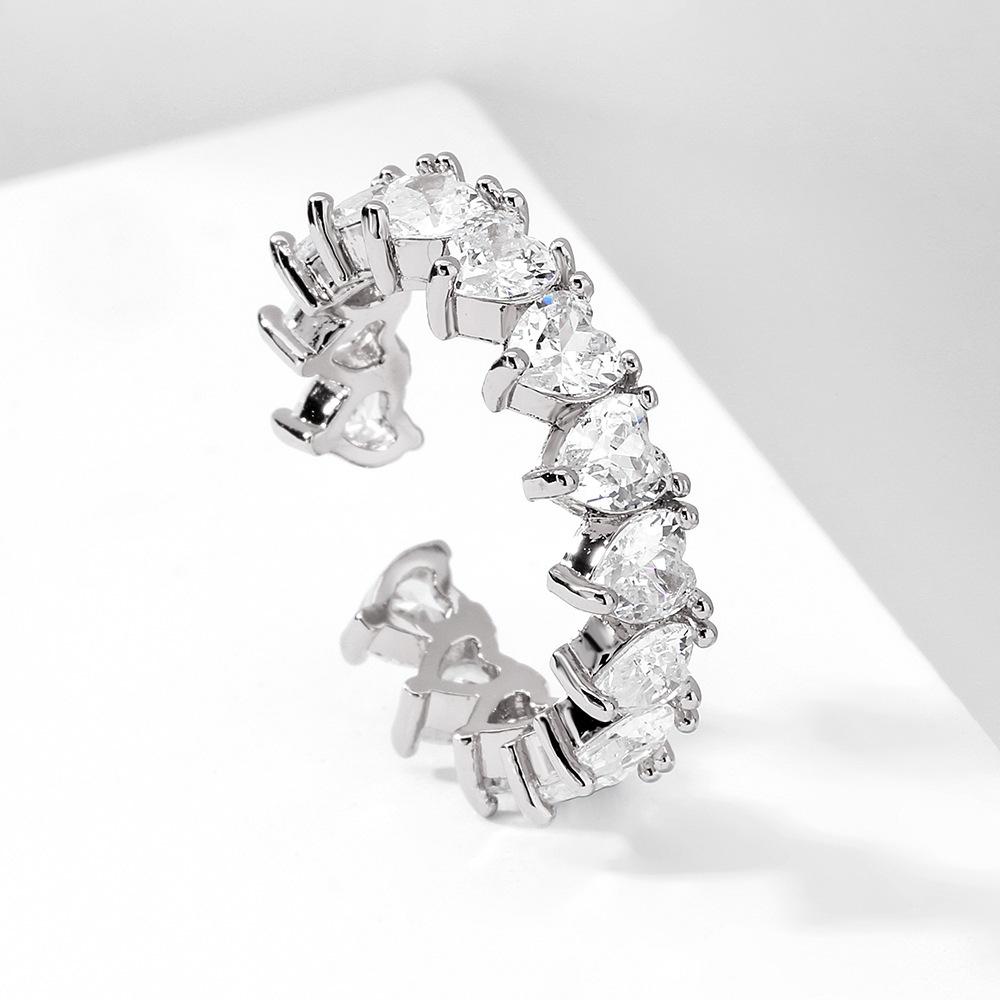 Новое классическое кольцо-открывашка «Любовь» в подарок, универсальное регулируемое кольцо Opening Adjustable белый