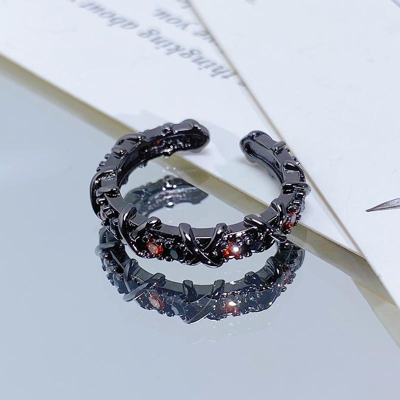 Винтажное кольцо-открывашка на Хэллоуин Паук Ворон - Модное Панк Кольцо для Женщин Adjustable Opening